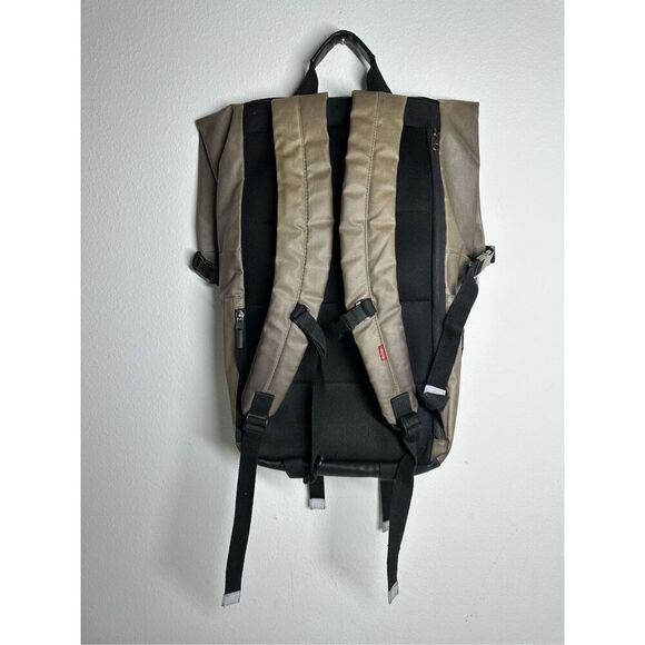 Levi's Men's Valencia Roll Top Backpack Men's Roll Top Backpack Tan Black *Notes - Picture 2 of 16